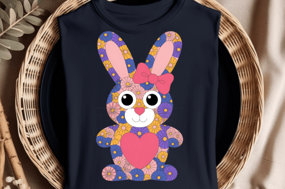 Crochet Easter Bunny PNG, Yarn Easter PN
