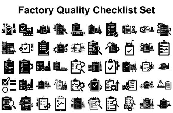 Factory Quality Checklist Silhouette