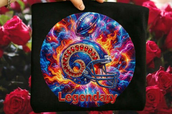 Legendary Sublimation Football Design Graphics