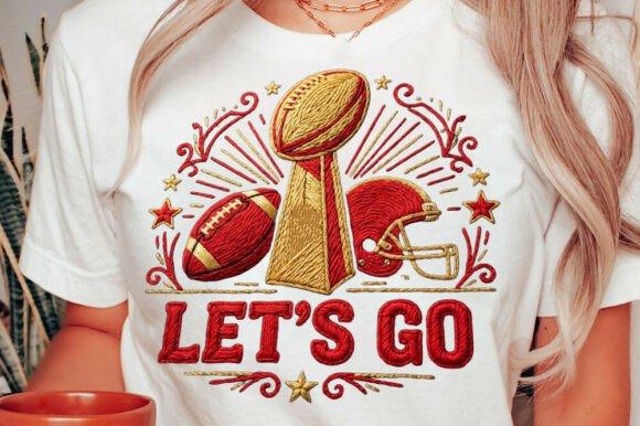 Let's Go Play American Football Design Graphics Freebies