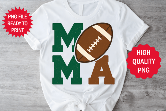 Mother's Day Football Lover Design PNG