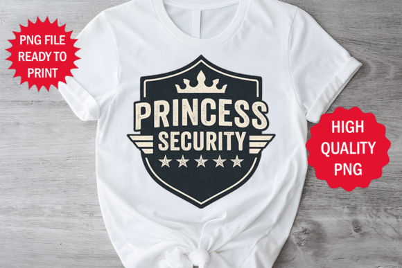 Princess Security Design Shirt Clipart